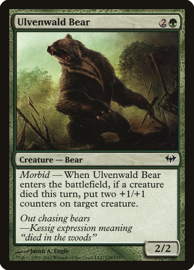 Ulvenwald Bear 129 (Dark Ascension)  - Foil | Good Games Adelaide SA