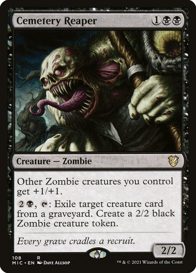 Cemetery Reaper 108 (Commander: Innistrad: Midnight Hunt)  | Good Games Adelaide SA