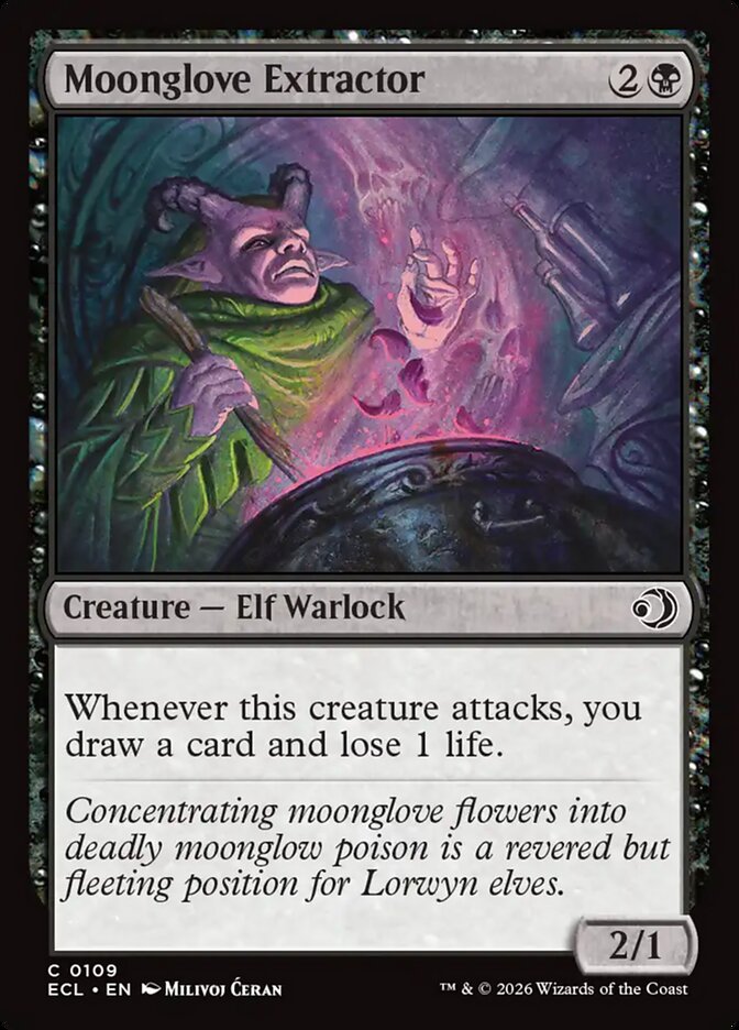 Moonglove Extractor 109 (Lorwyn Eclipsed)  - Foil | Good Games Adelaide SA
