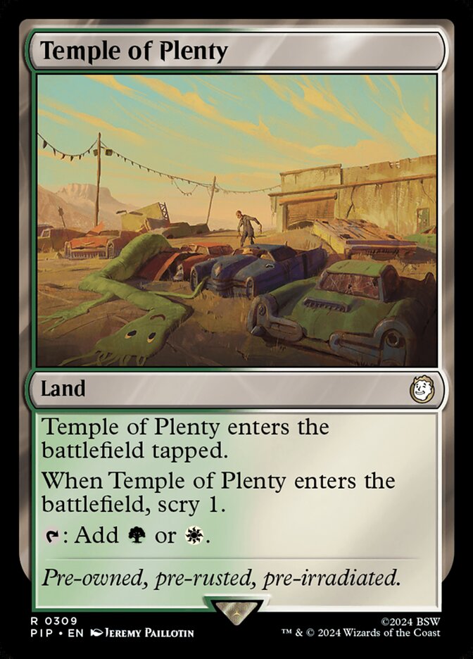 Temple of Plenty 309 (Universes Beyond: Fallout)  | Good Games Adelaide SA