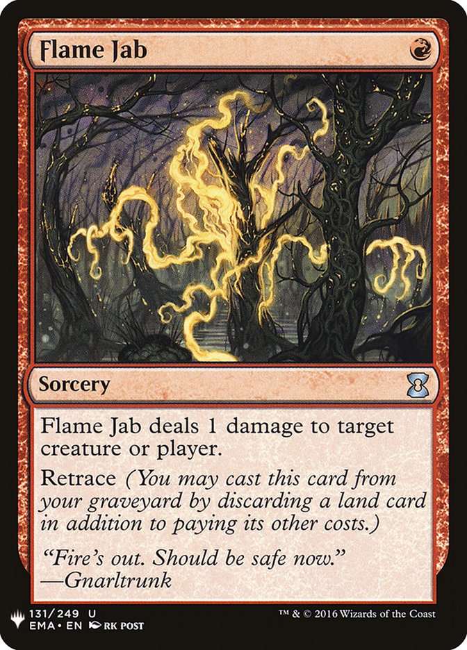 Flame Jab 131 (The List Reprints)  | Good Games Adelaide SA