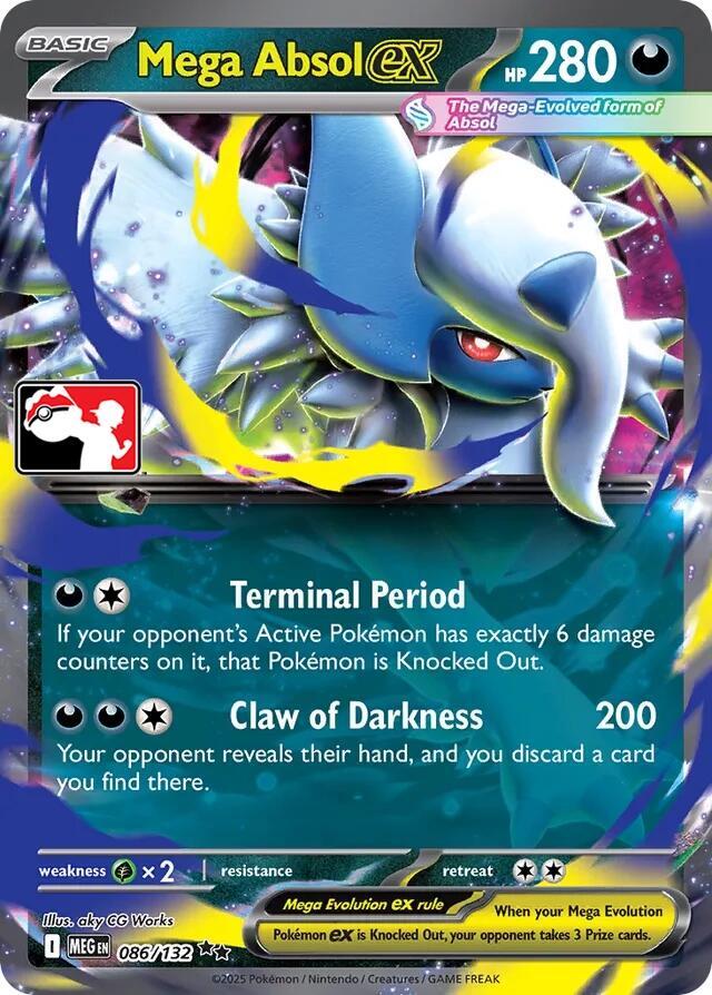Mega Absol ex Series 8 086/132 (Prize Pack Series Cards)  - Holofoil | Good Games Adelaide SA