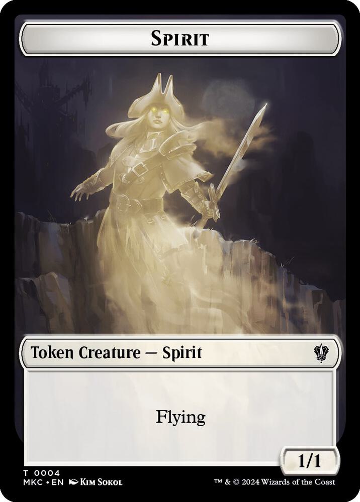 Spirit Phyrexian Germ Double Sided Token 4 // 10 (Commander: Murders at Karlov Manor)  | Good Games Adelaide SA
