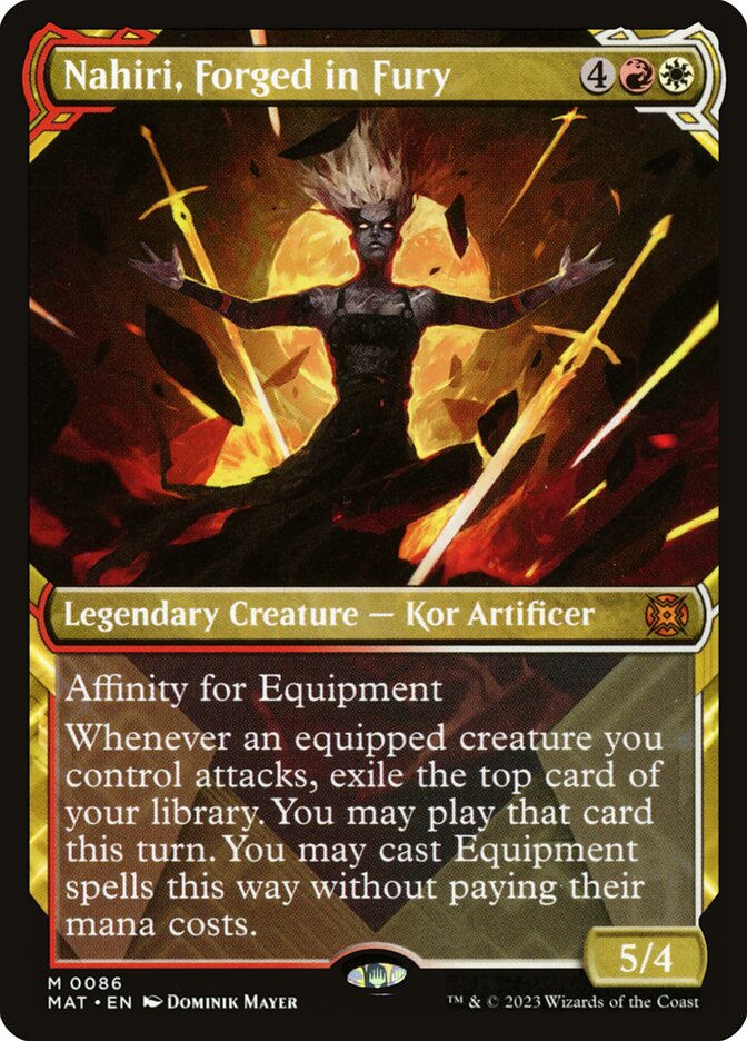 Nahiri, Forged in Fury 86 (March of the Machine: The Aftermath)  - Showcase Foil | Good Games Adelaide SA