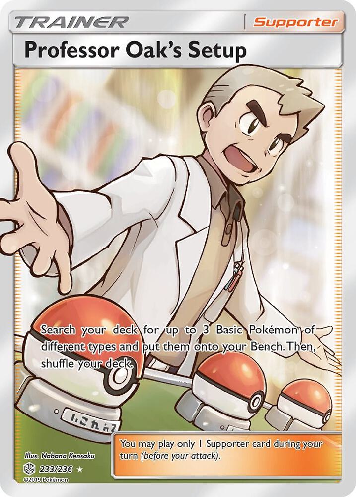 Professor Oak's Setup Full Art 233/236 (SM - Cosmic Eclipse)  - Holofoil | Good Games Adelaide SA