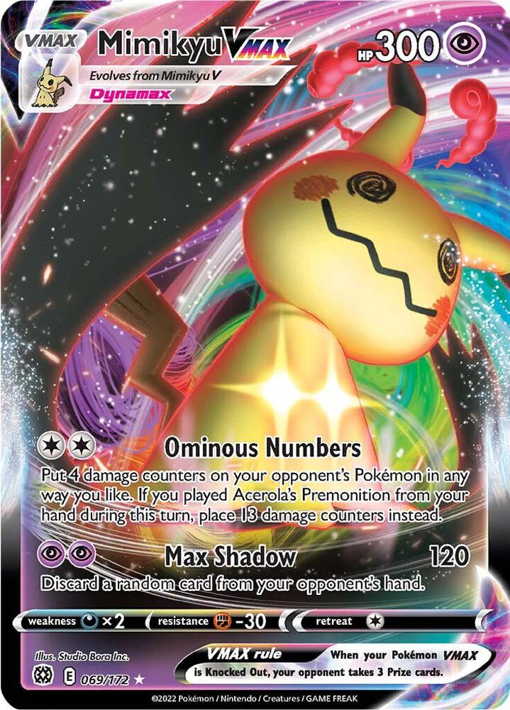 Mimikyu VMAX 069/172 (SWSH09: Brilliant Stars)  - Holofoil | Good Games Adelaide SA