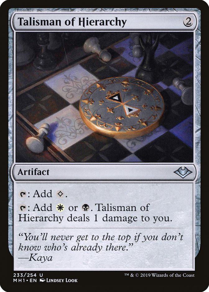 Talisman of Hierarchy 233 (Modern Horizons)  - Foil | Good Games Adelaide SA
