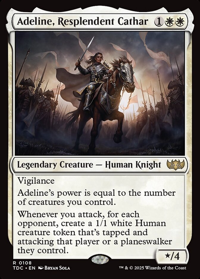 Adeline, Resplendent Cathar 108 (Commander: Tarkir: Dragonstorm)  | Good Games Adelaide SA