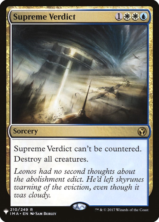 Supreme Verdict 210 (The List Reprints)  | Good Games Adelaide SA