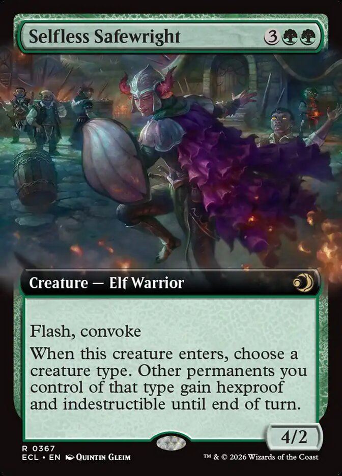Selfless Safewright  367/408 (Lorwyn Eclipsed)  - Extended Art Foil | Good Games Adelaide SA