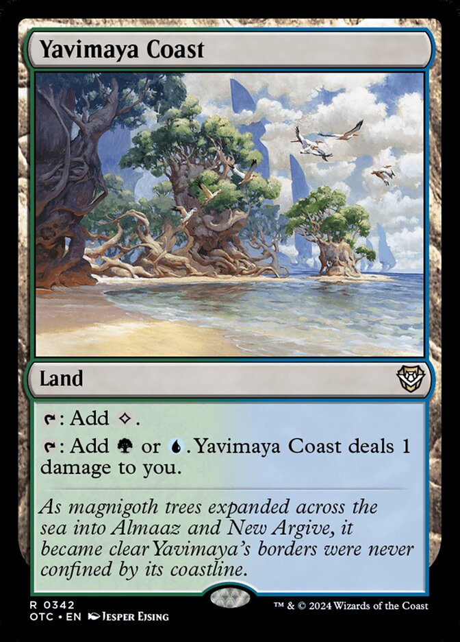 Yavimaya Coast 342 (Commander: Outlaws of Thunder Junction)  | Good Games Adelaide SA