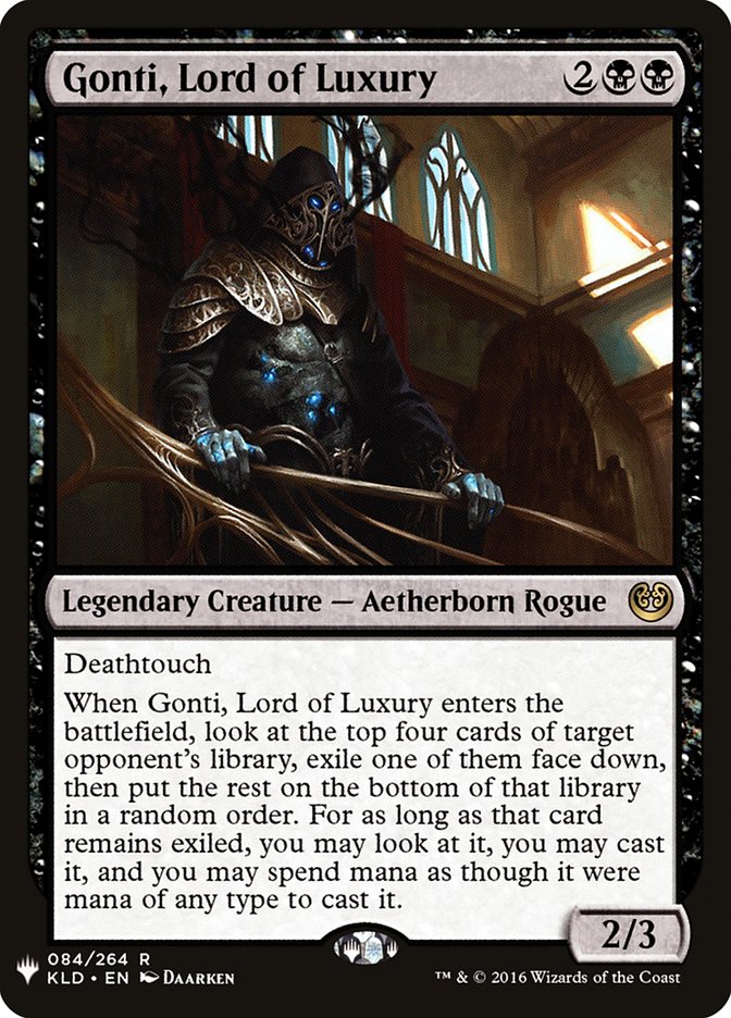 Gonti, Lord of Luxury 84 (The List Reprints)  | Good Games Adelaide SA
