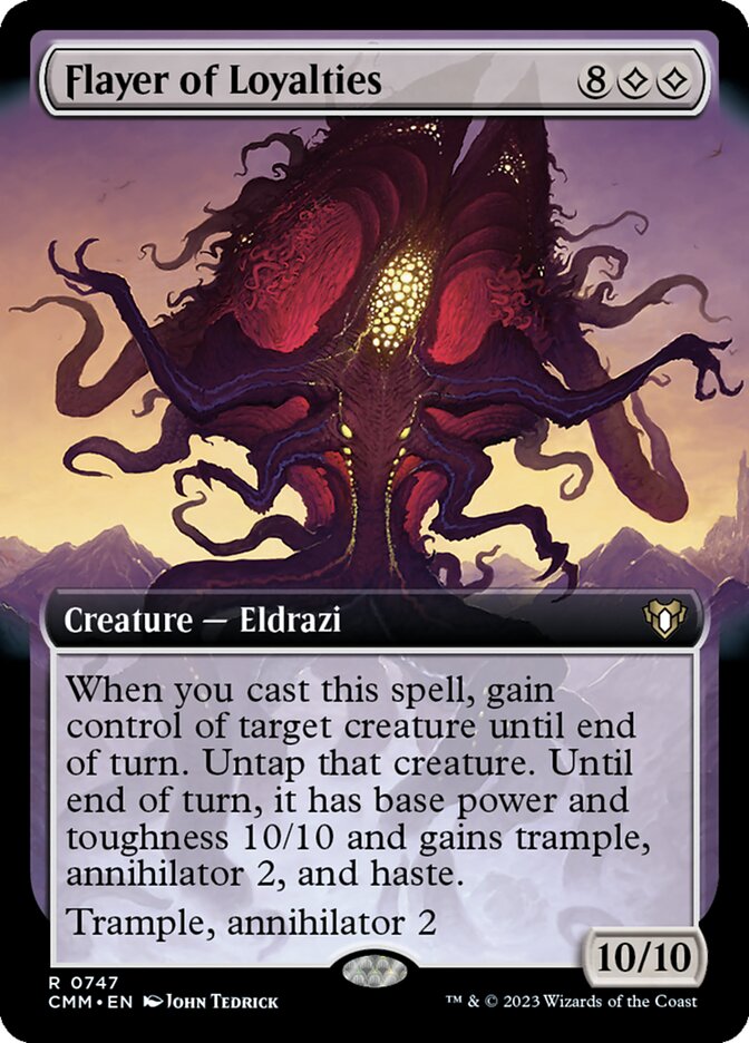 Flayer of Loyalties 747 (Commander Masters)  - Extended Art Foil | Good Games Adelaide SA