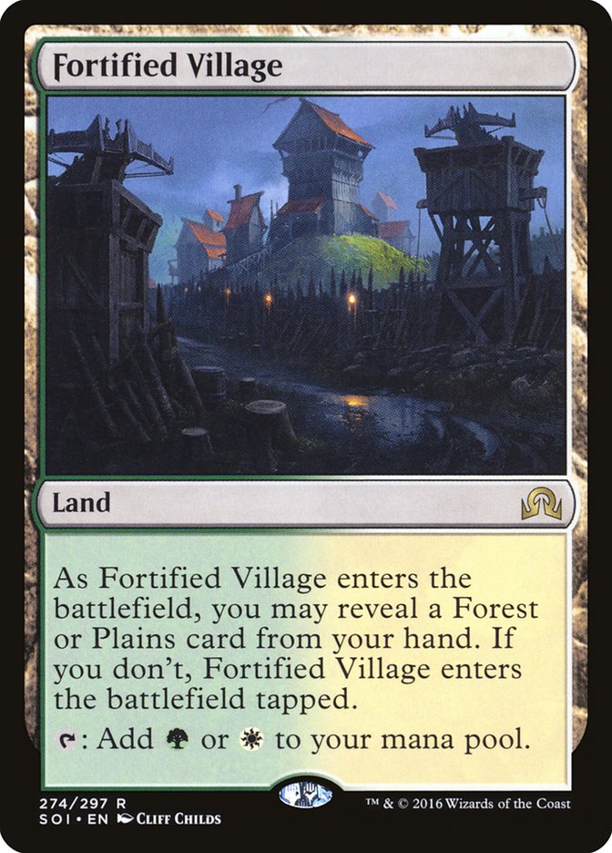 Fortified Village 274 (Shadows over Innistrad)  - Foil | Good Games Adelaide SA