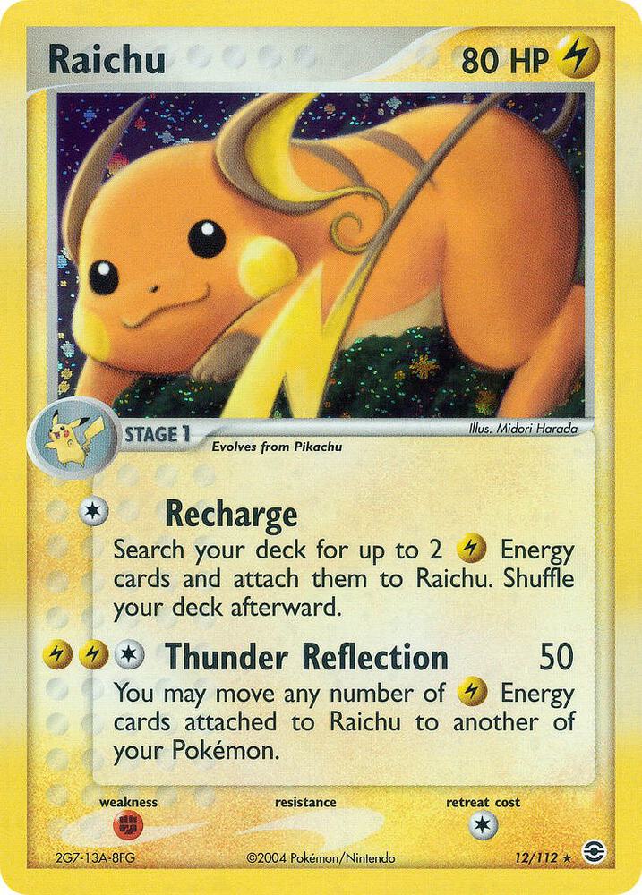 Raichu 12/112 (FireRed & LeafGreen)  - Reverse Holofoil | Good Games Adelaide SA
