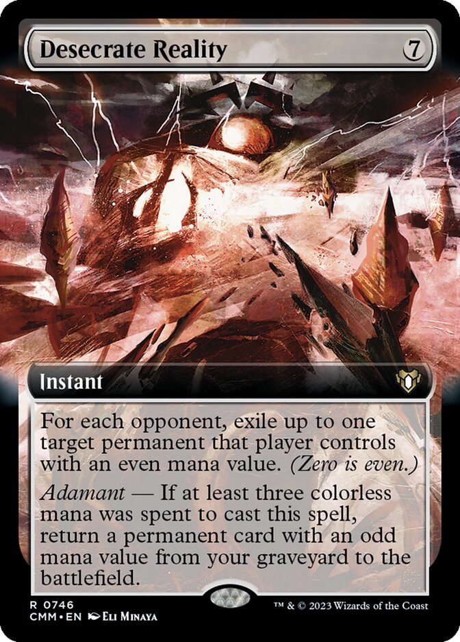 Desecrate Reality 746 (Commander Masters)  - Extended Art | Good Games Adelaide SA