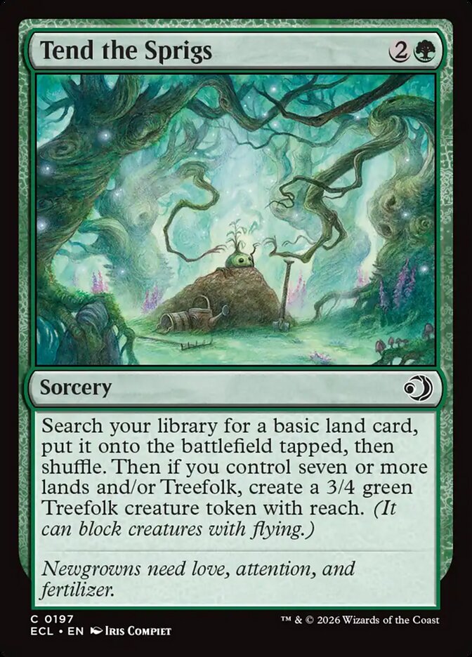 Tend the Sprigs 197 (Lorwyn Eclipsed)  - Foil | Good Games Adelaide SA