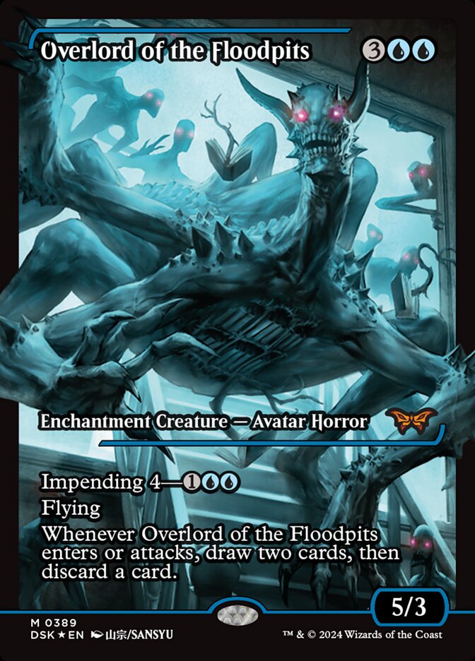 Overlord of the Floodpits 389 (Duskmourn: House of Horror)  - Showcase Foil | Good Games Adelaide SA