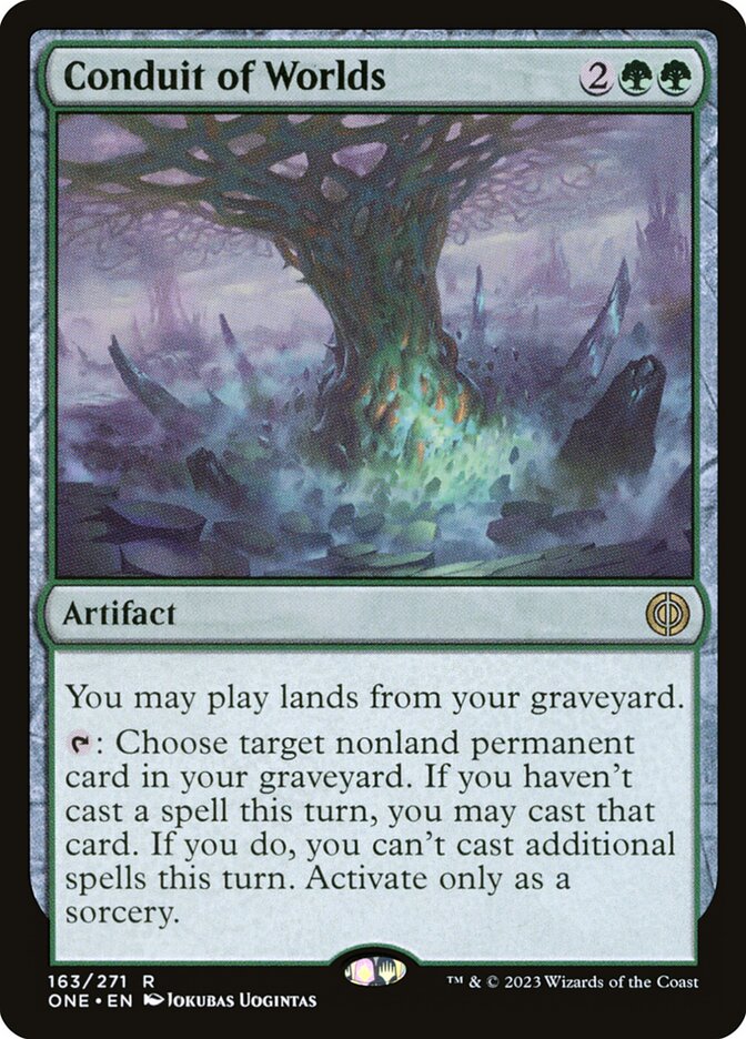 Conduit of Worlds 163 (Phyrexia: All Will Be One)  - Foil | Good Games Adelaide SA