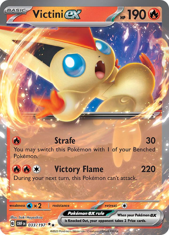 Victini ex 033/197 (SV03: Obsidian Flames)  - Holofoil | Good Games Adelaide SA