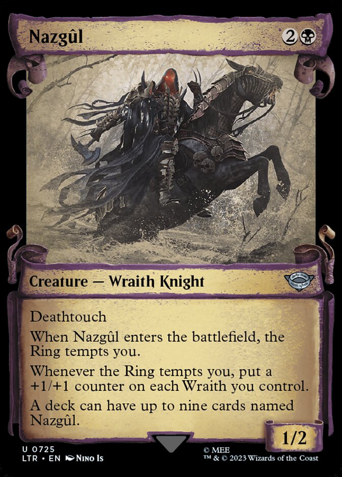 Nazgûl 725 (Universes Beyond: The Lord of the Rings: Tales of Middle-earth)  - Showcase Scroll Foil | Good Games Adelaide SA