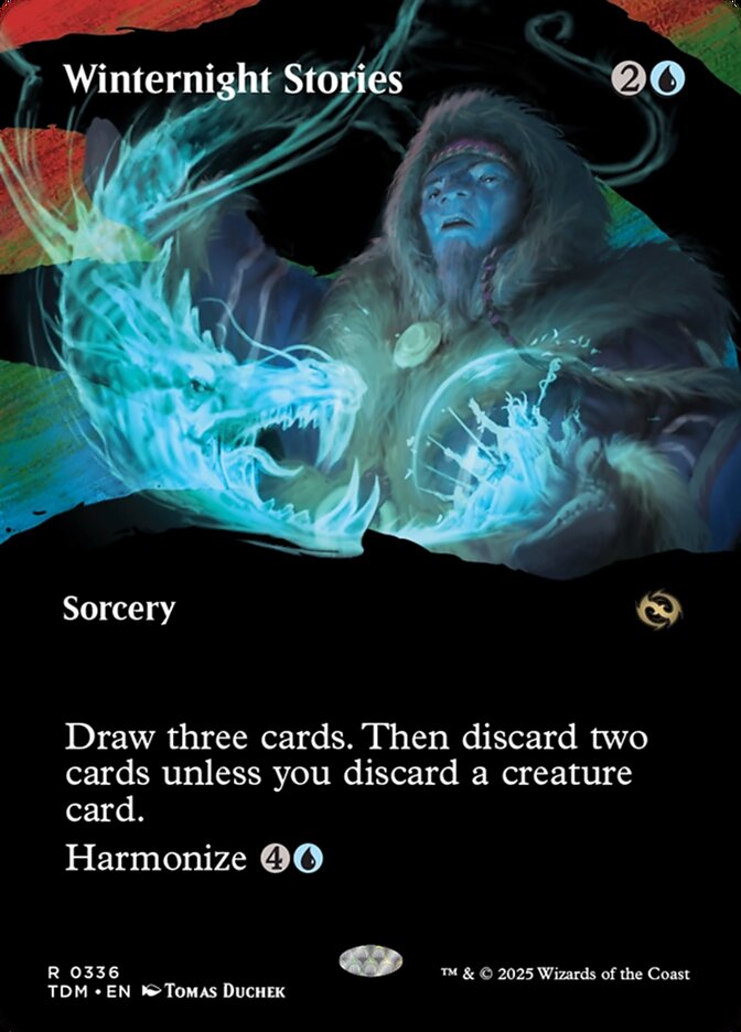 Winternight Stories Borderless 336 (Tarkir: Dragonstorm)  - Borderless Foil | Good Games Adelaide SA