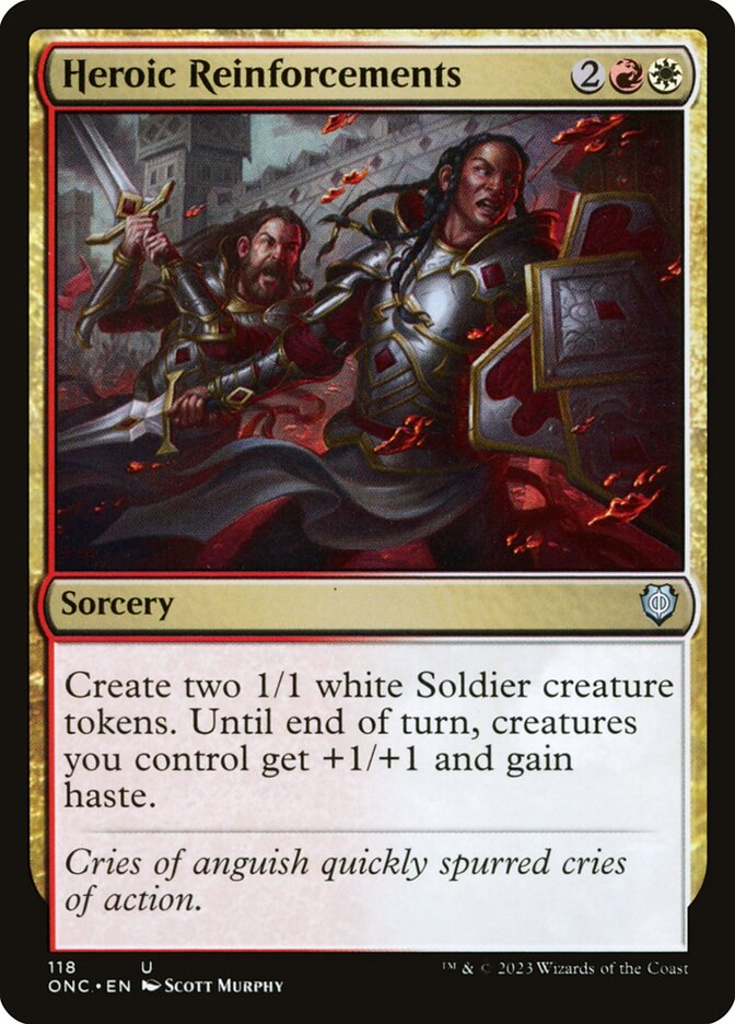 Heroic Reinforcements 118 (Commander: Phyrexia: All Will Be One)  | Good Games Adelaide SA