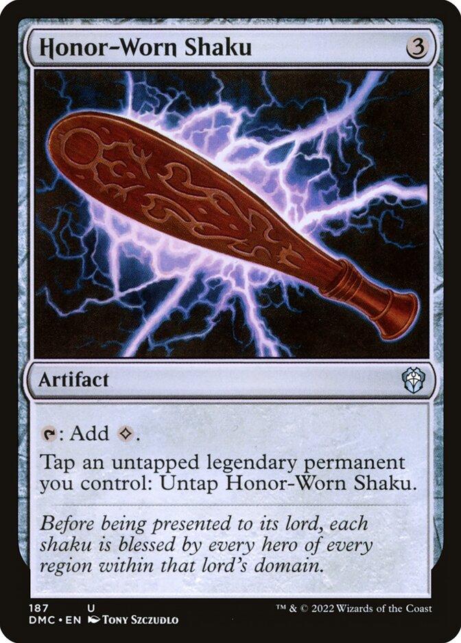 Honor-Worn Shaku 187 (Commander: Dominaria United)  | Good Games Adelaide SA