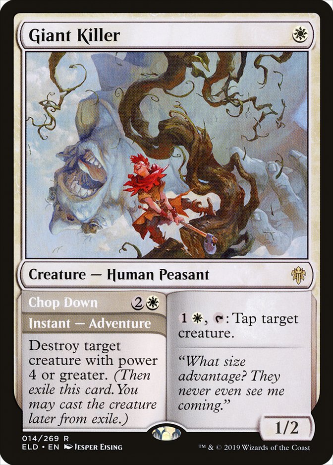 Giant Killer // Chop Down 14 (Throne of Eldraine)  - Foil | Good Games Adelaide SA