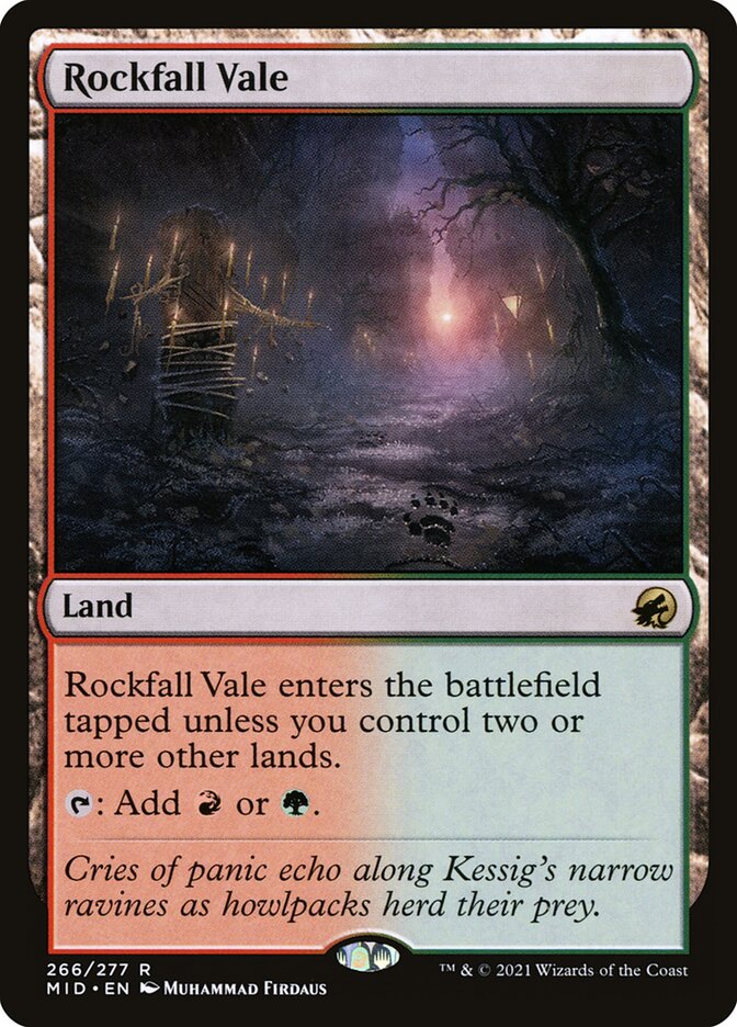 Rockfall Vale 266 (Innistrad: Midnight Hunt)  - Foil | Good Games Adelaide SA