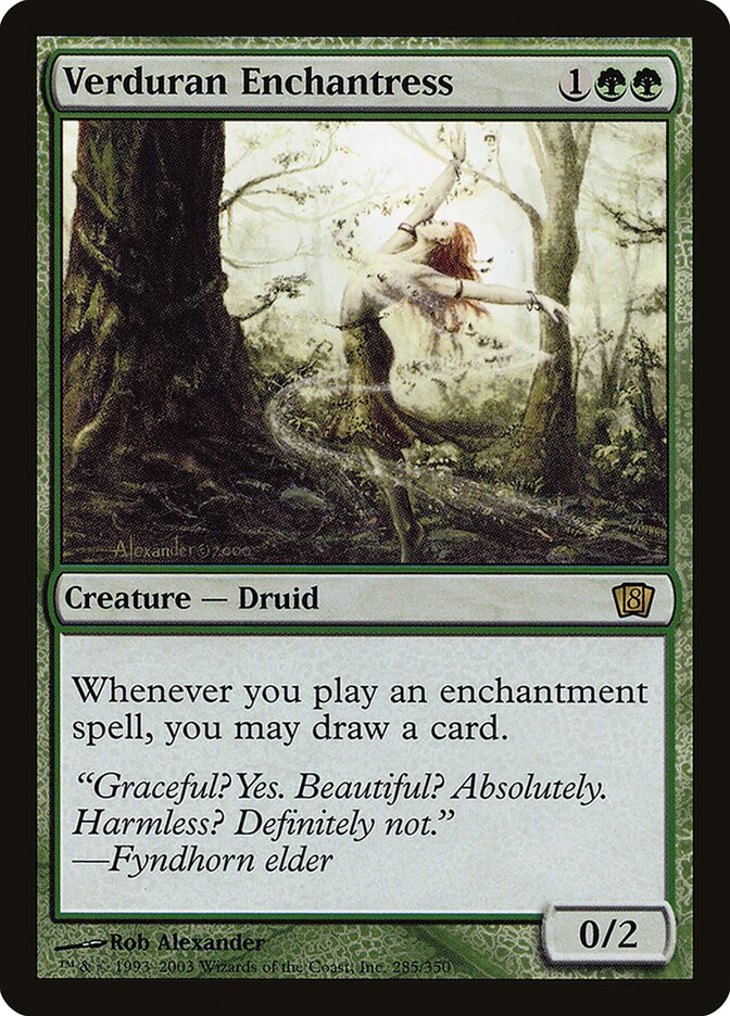 Verduran Enchantress 285 (8th Edition)  - Foil | Good Games Adelaide SA