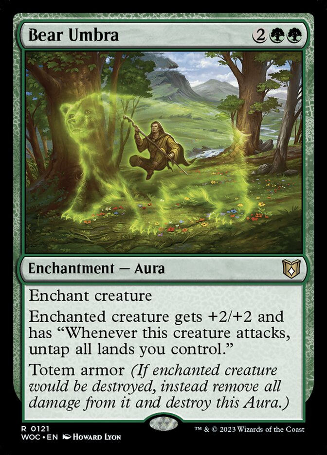 Bear Umbra 121 (Commander: Wilds of Eldraine)  | Good Games Adelaide SA