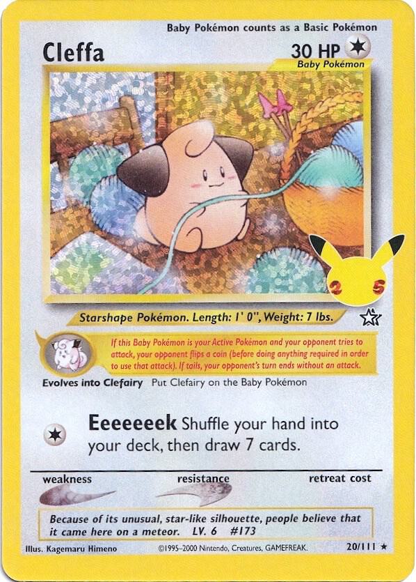 Cleffa 20/111 (Celebrations: Classic Collection)  - Holofoil | Good Games Adelaide SA