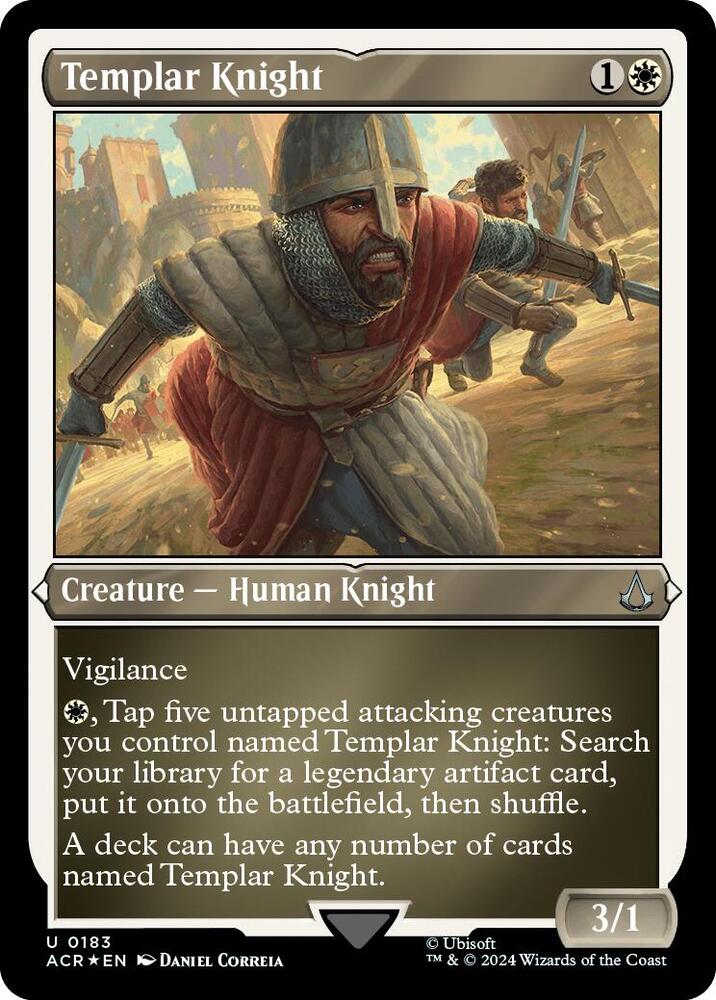 Templar Knight 183 (Universes Beyond: Assassin's Creed)  - Foil | Good Games Adelaide SA