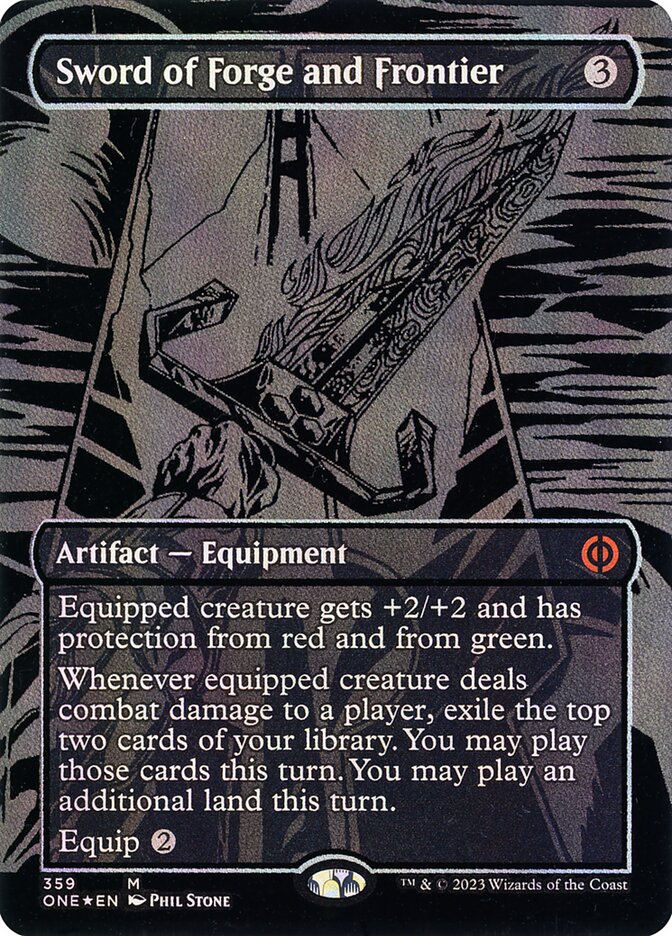 Sword of Forge and Frontier 359 (Phyrexia: All Will Be One)  - Foil | Good Games Adelaide SA