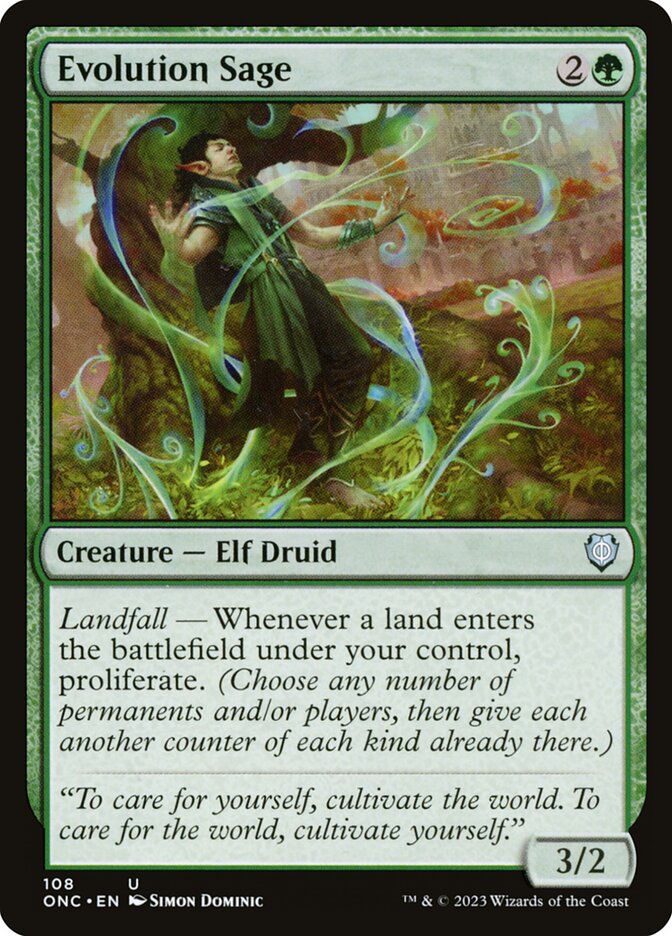 Evolution Sage 108 (Commander: Phyrexia: All Will Be One)  | Good Games Adelaide SA