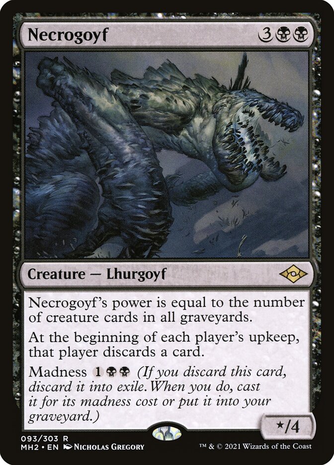 Necrogoyf 93 (Modern Horizons 2)  - Foil | Good Games Adelaide SA