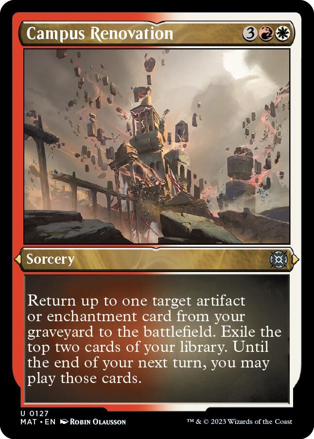Campus Renovation Foil Etched 127 (March of the Machine: The Aftermath)  - Foil | Good Games Adelaide SA