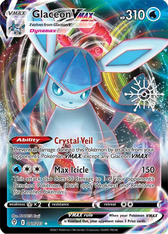 Glaceon VMAX Holiday Calendar 041/203 (Miscellaneous Cards & Products)  - Holofoil | Good Games Adelaide SA