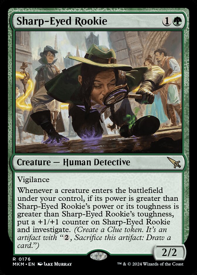 Sharp-Eyed Rookie 176 (Murders at Karlov Manor)  - Foil | Good Games Adelaide SA