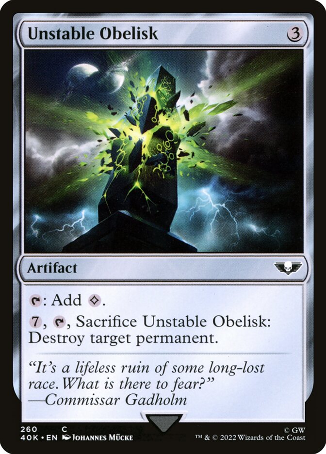 Unstable Obelisk 260 (Universes Beyond: Warhammer 40,000)  | Good Games Adelaide SA