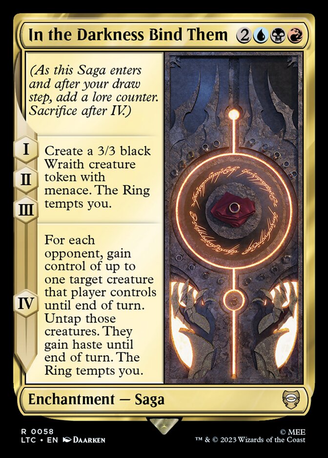 In the Darkness Bind Them 58 (Commander: The Lord of the Rings: Tales of Middle-earth)  | Good Games Adelaide SA