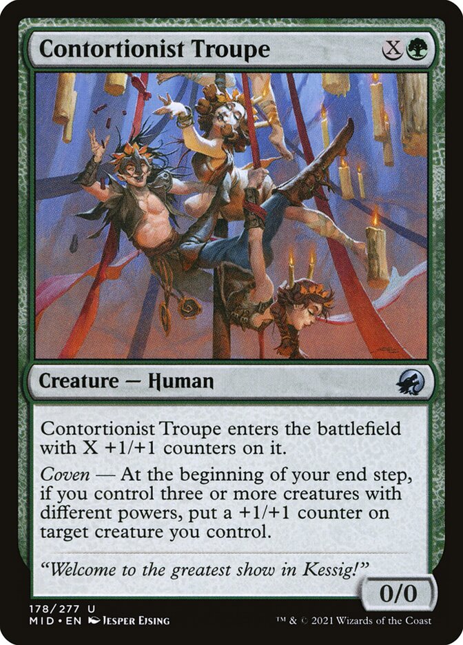 Contortionist Troupe 178 (Innistrad: Midnight Hunt)  - Foil | Good Games Adelaide SA