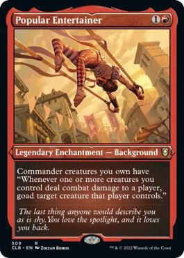 Popular Entertainer Foil Etched 509 (Commander Legends: Battle for Baldur's Gate)  - Foil | Good Games Adelaide SA
