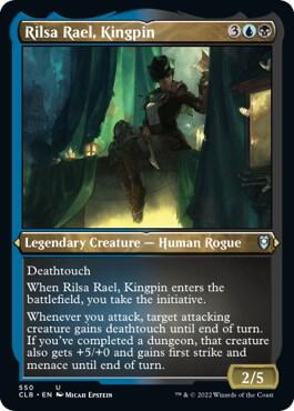 Rilsa Rael Kingpin Foil Etched 550 (Commander Legends: Battle for Baldur's Gate)  - Foil | Good Games Adelaide SA