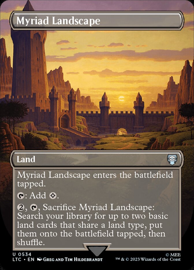 Myriad Landscape 534 (Commander: The Lord of the Rings: Tales of Middle-earth)  - Borderless | Good Games Adelaide SA