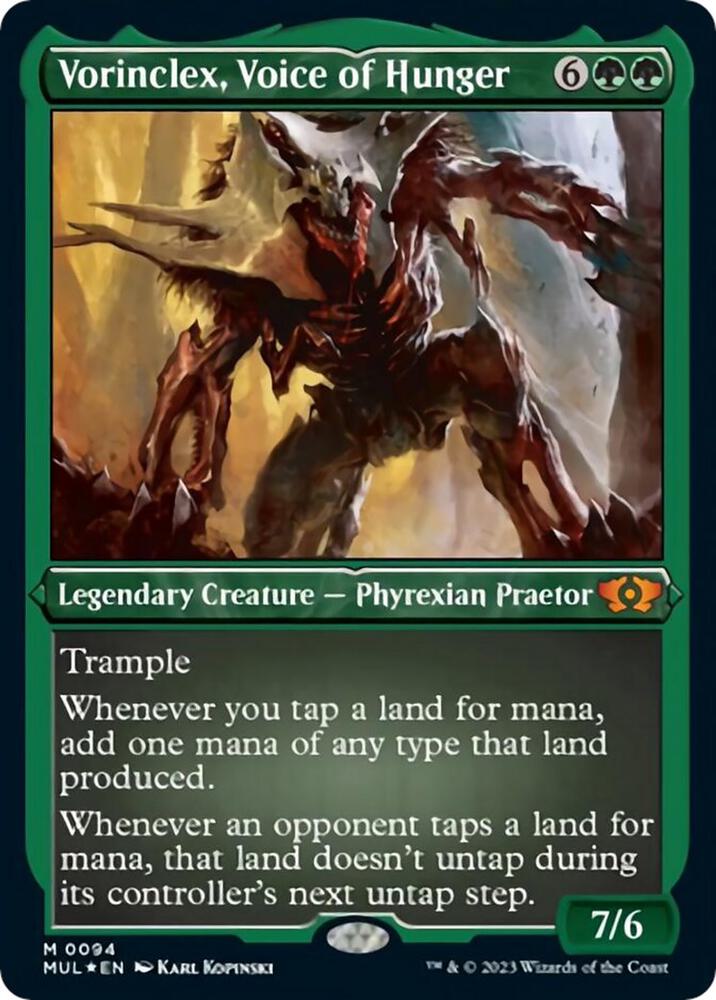 Vorinclex, Voice of Hunger 94 (March of the Machine: Multiverse Legends)  - Etched Foil | Good Games Adelaide SA