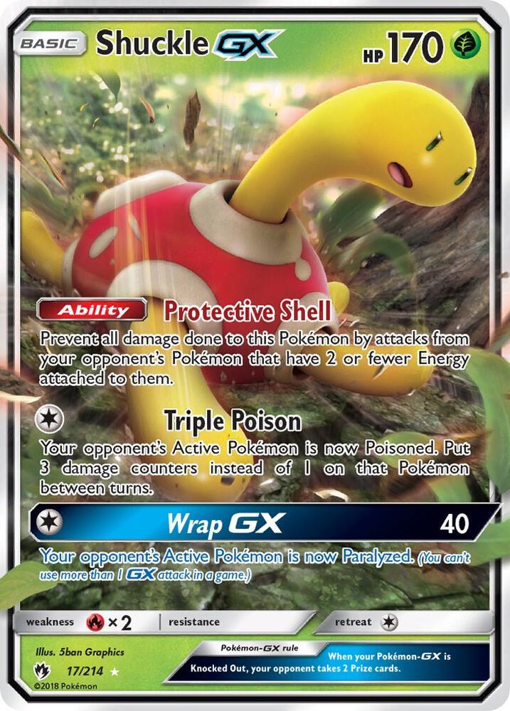 Shuckle GX 17/214 (SM - Lost Thunder)  - Holofoil | Good Games Adelaide SA