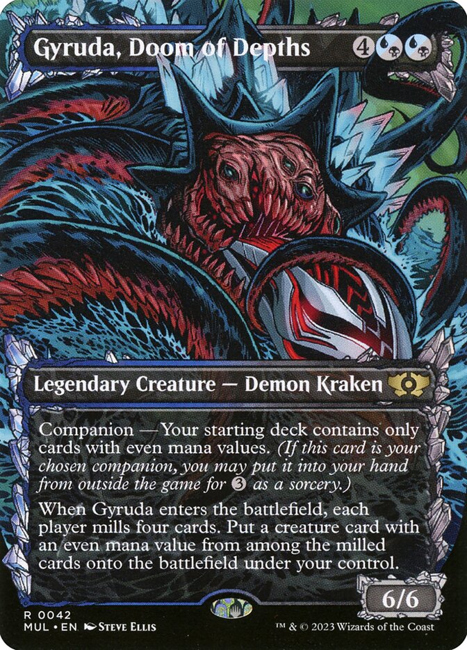 Gyruda, Doom of Depths 42 (March of the Machine: Multiverse Legends)  - Borderless | Good Games Adelaide SA