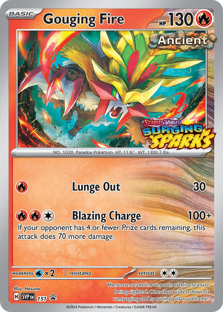 Gouging Fire 151 (SV: Scarlet & Violet Promo Cards)  - Holofoil | Good Games Adelaide SA